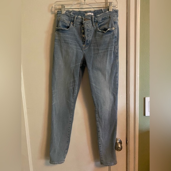 Good American Denim - Good American skinny button fly jeans